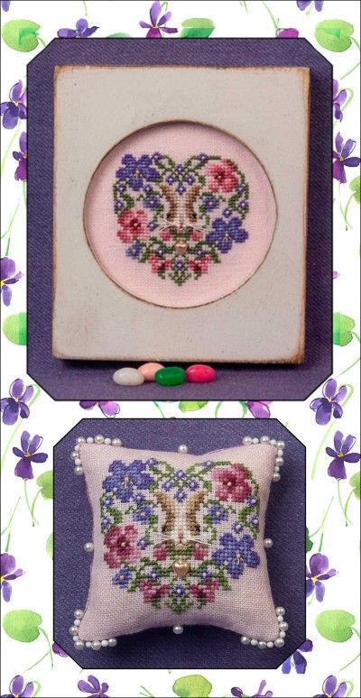 Heart of Spring by Just Nan 2019 Cross stitch pattern and Embellishment Pack