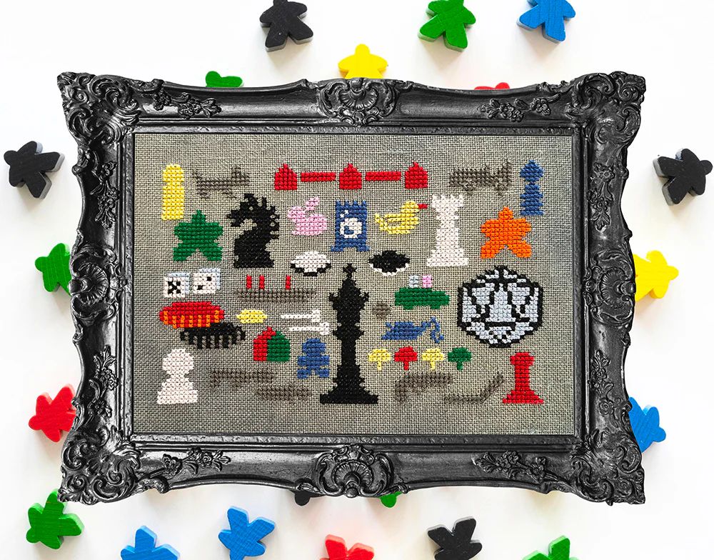 Game Night by Ink Circles Exclusive Nashville 2026 Counted cross stitch pattern