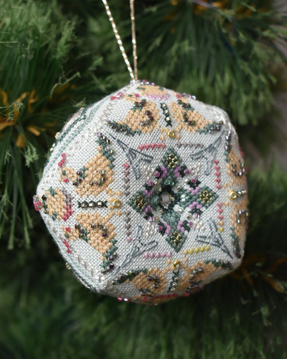 Day 3: French hens by MilleFleur 2025 12 days of Christmas Series Cross Stitch Pattern with Embellishment Pack