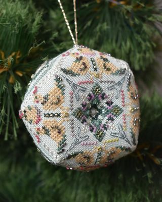 Day 3: French hens by MilleFleur 2025 12 Days of Christmas Series Cross Stitch Pattern with Embellishment Pack