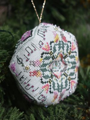 Day 4: Calling birds by MilleFleur 2025 12 Days of Christmas Series Cross Stitch Pattern with Embellishment Pack