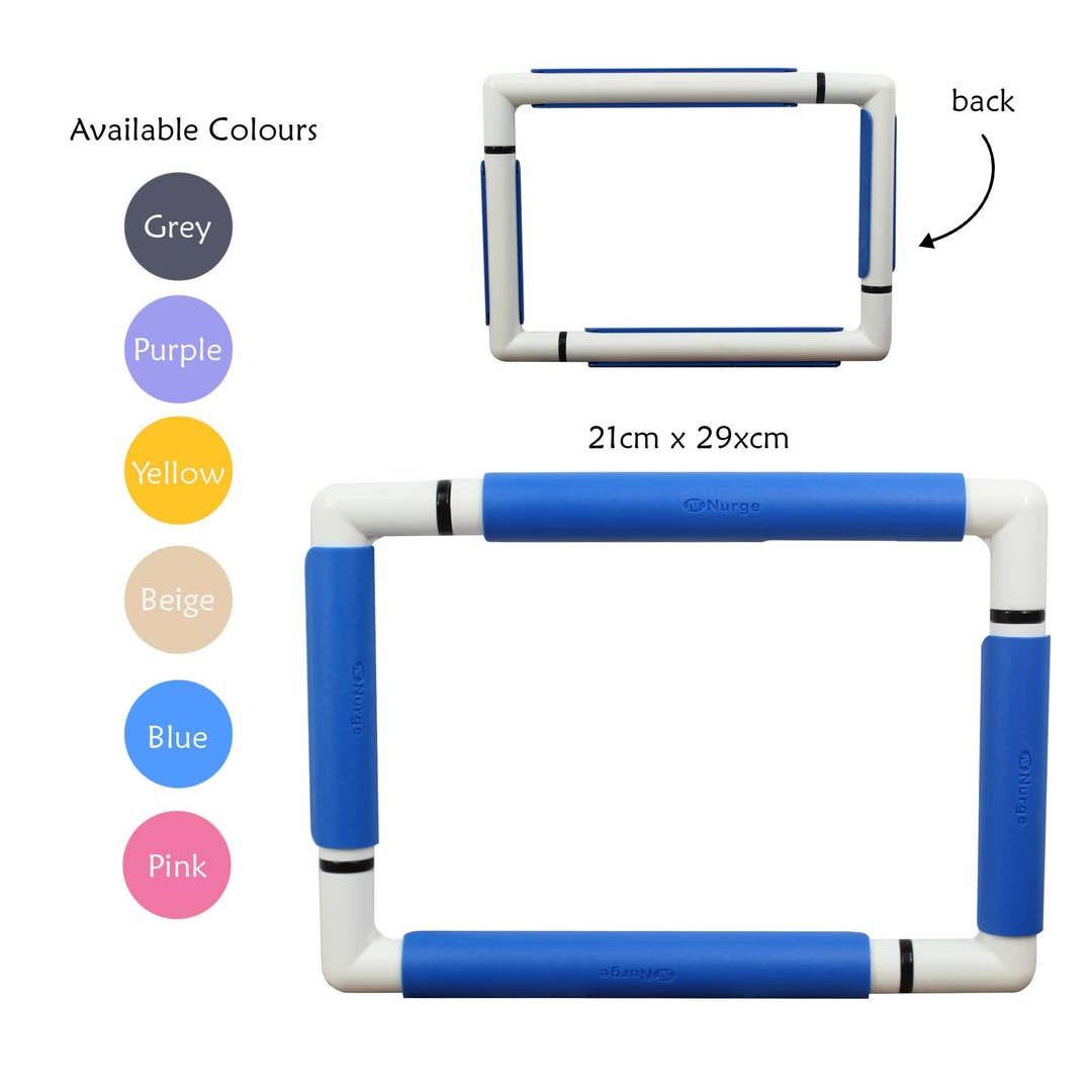 Nurge Embroidery Snap Frame 8"x11.5" or 21cm x 29cm, Extension Rods Pack Premium Quality