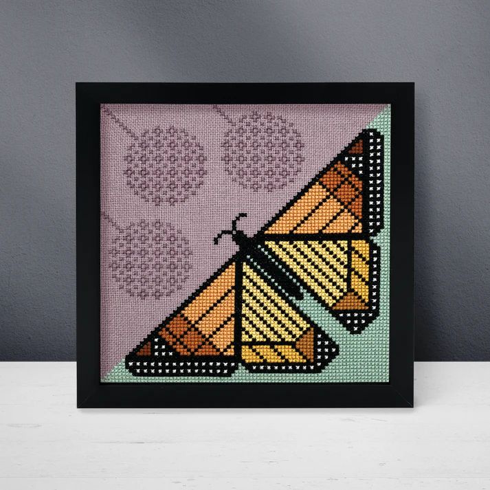 Milkweed &amp; Monarch by Boomerang Stitches 2025 Printed Counted Cross Stitch pattern