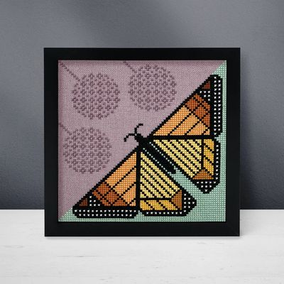Milkweed &amp; Monarch by Boomerang Stitches 2025 Printed Counted Cross Stitch pattern