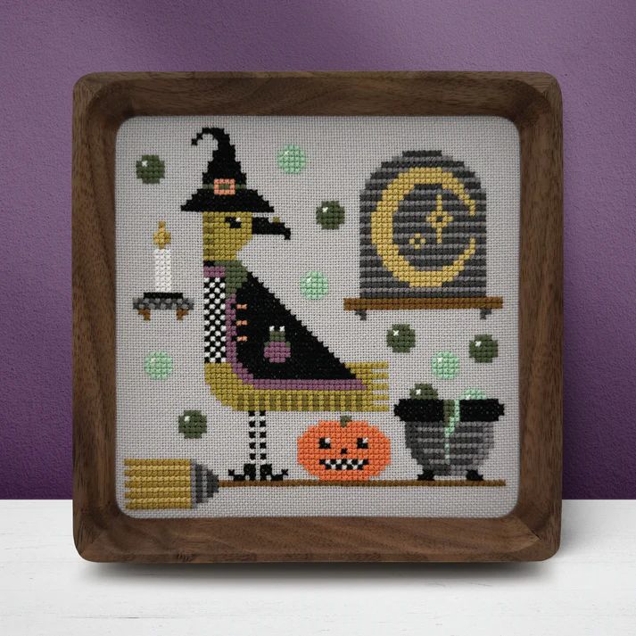 Willa Trick or Tweet Series by Boomerang Stitches 2026 Printed Counted Cross Stitch pattern