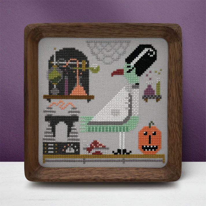 Bea Trick or Tweet Series by Boomerang Stitches 2026 Printed Counted Cross Stitch pattern