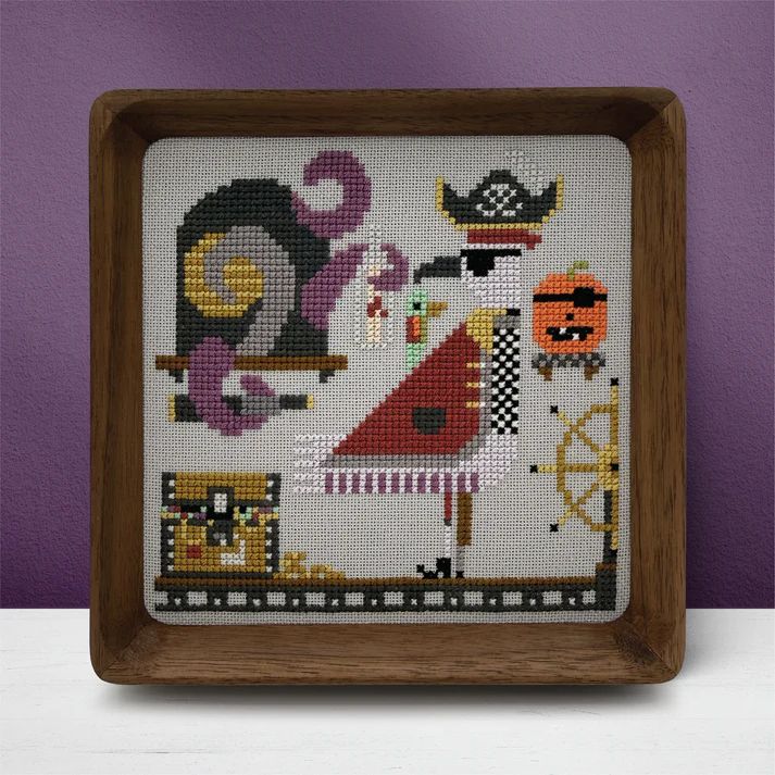 Percy Trick or Tweet Series by Boomerang Stitches 2026 Printed Counted Cross Stitch pattern