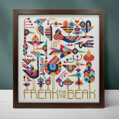 Freak for the Beak by Boomerang Stitches 2024 Printed Counted Cross Stitch pattern