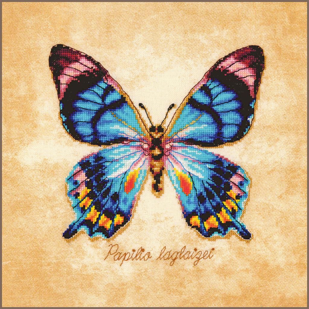 Papilio laglaizei by Lanarte 2026 Animal Collection Counted cross stitch Kit