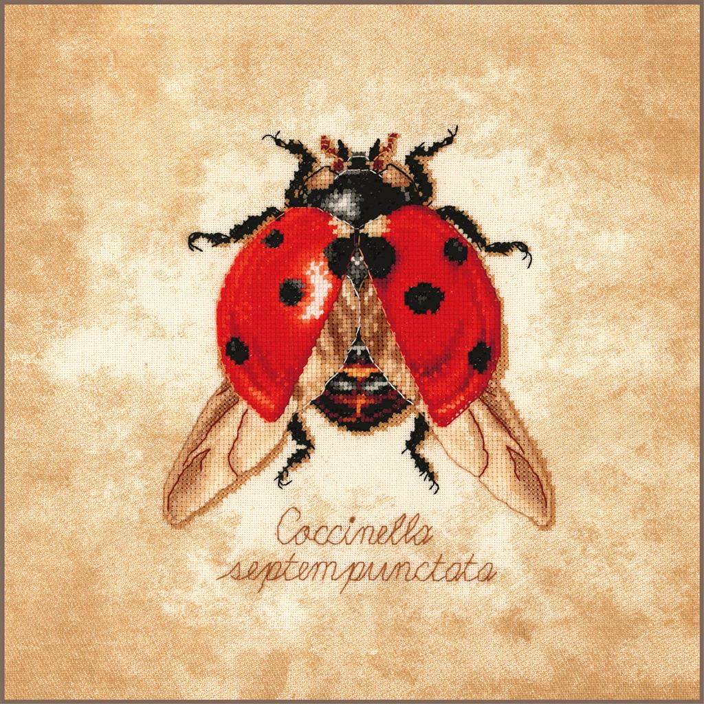 Coccinella septempunctata by Lanarte 2026 Animal Collection Counted cross stitch Kit