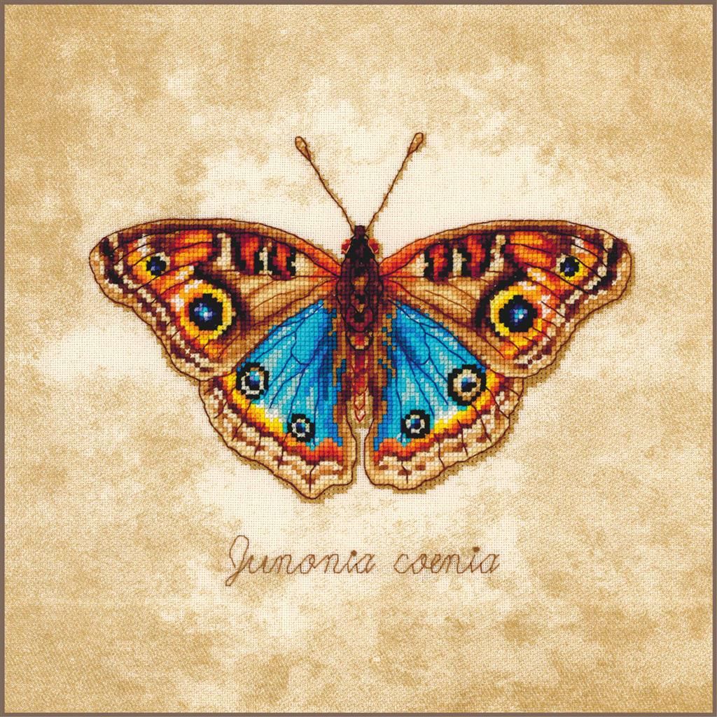 Junonia coenia by Lanarte 2026 Animal Collection Counted cross stitch Kit