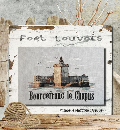 Fort Louvois by Isabelle Haccourt Vautier Collection Oleron by ISA Printed cross stich pattern