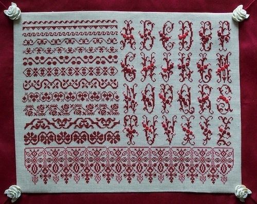 Dentelles de Roses (Rose Lace) by Reflets de Soie 2013 Counted cross stitch pattern