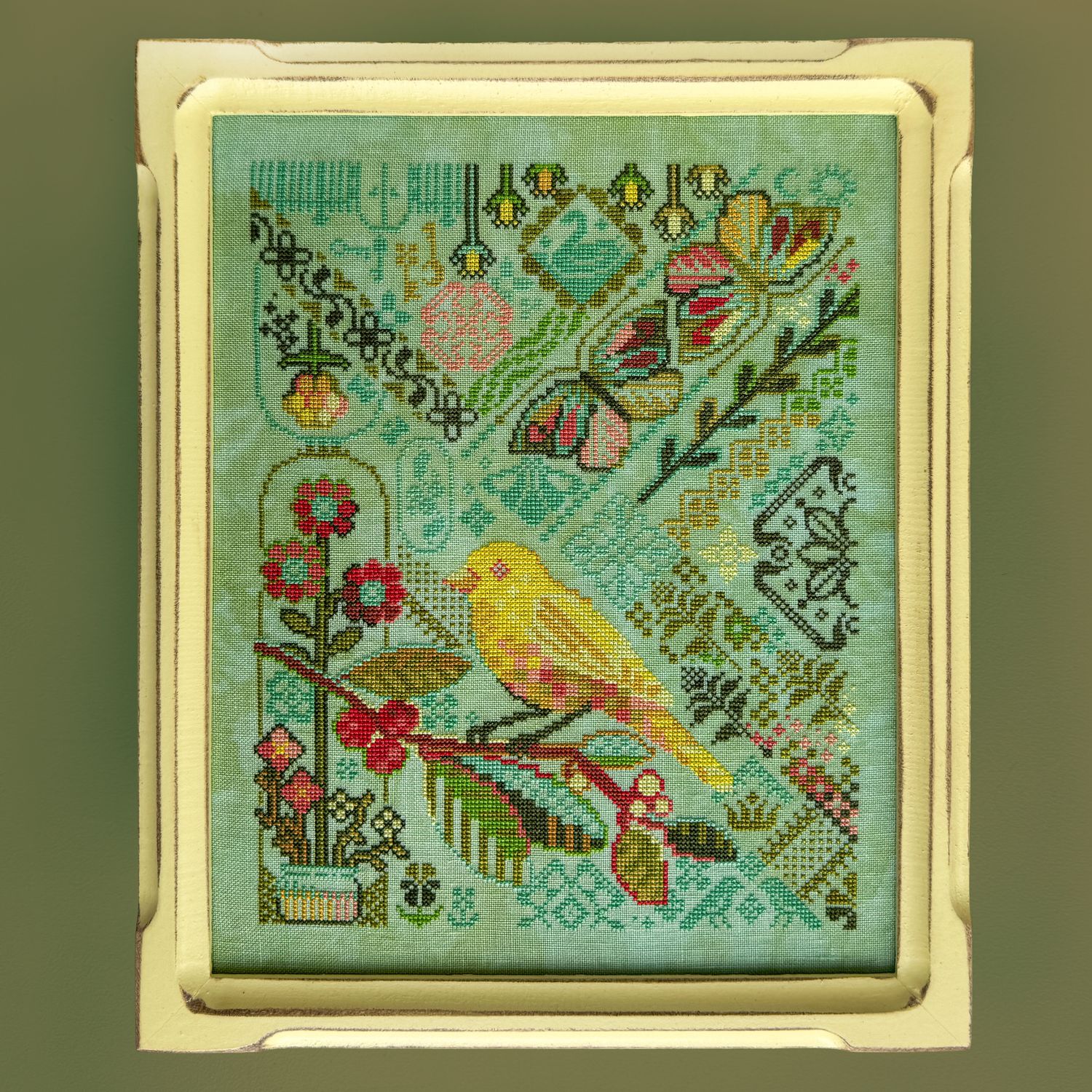 Canary Yellow by Jessica Doize (JEDxStitch) 2026 Counted cross stitch pattern