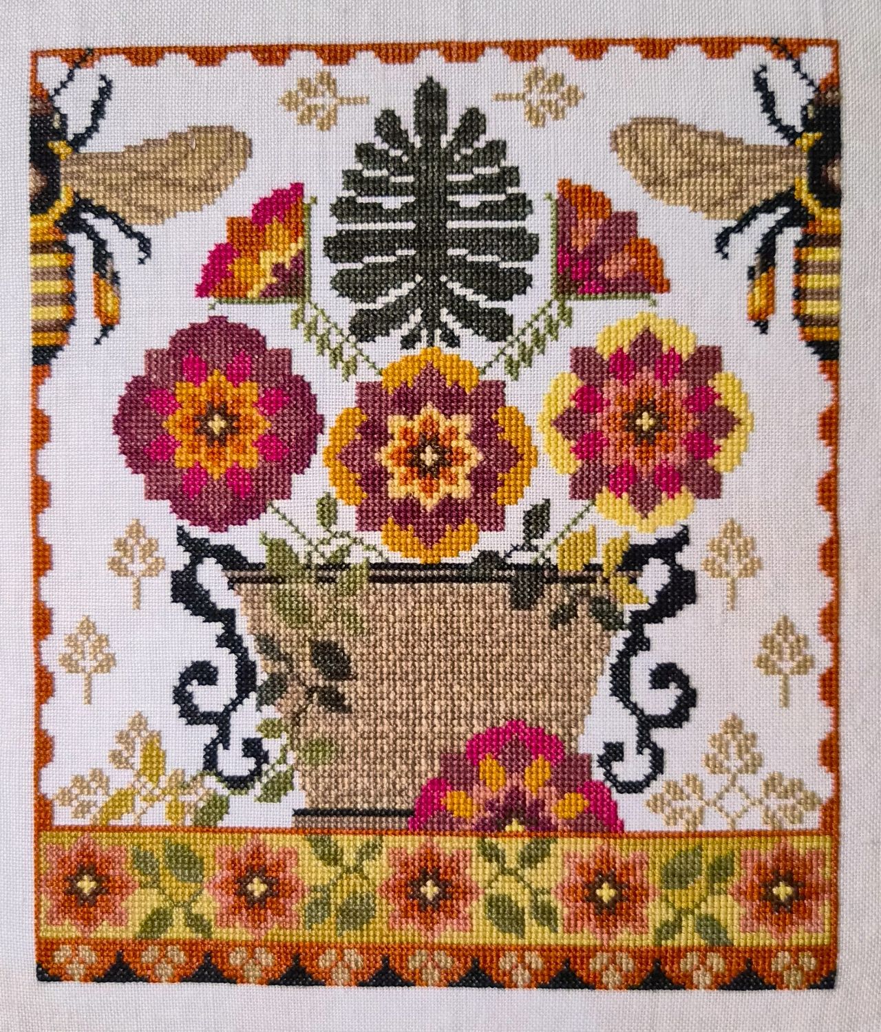 Ferns and Flowers by The Artsy Housewife 2026 Counted cross stich pattern