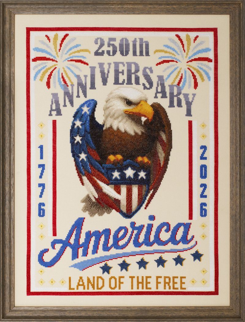 Freedom 250 by Glendon Place 2026 Counted cross stitch pattern