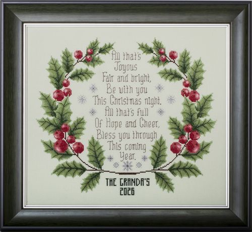 A Christmas Blessing by Glendon Place 2026 Christmas cross stitch pattern