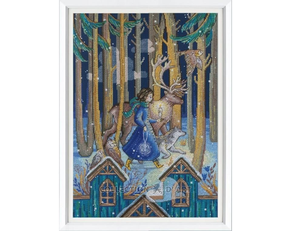 Candle and key by RTO Fairy Tales Collection Mystic design Counted Cross Stitch Kit