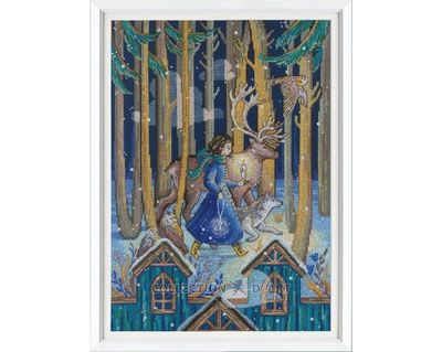 Candle and key by RTO Fairy Tales Collection Mystic design Counted Cross Stitch Kit