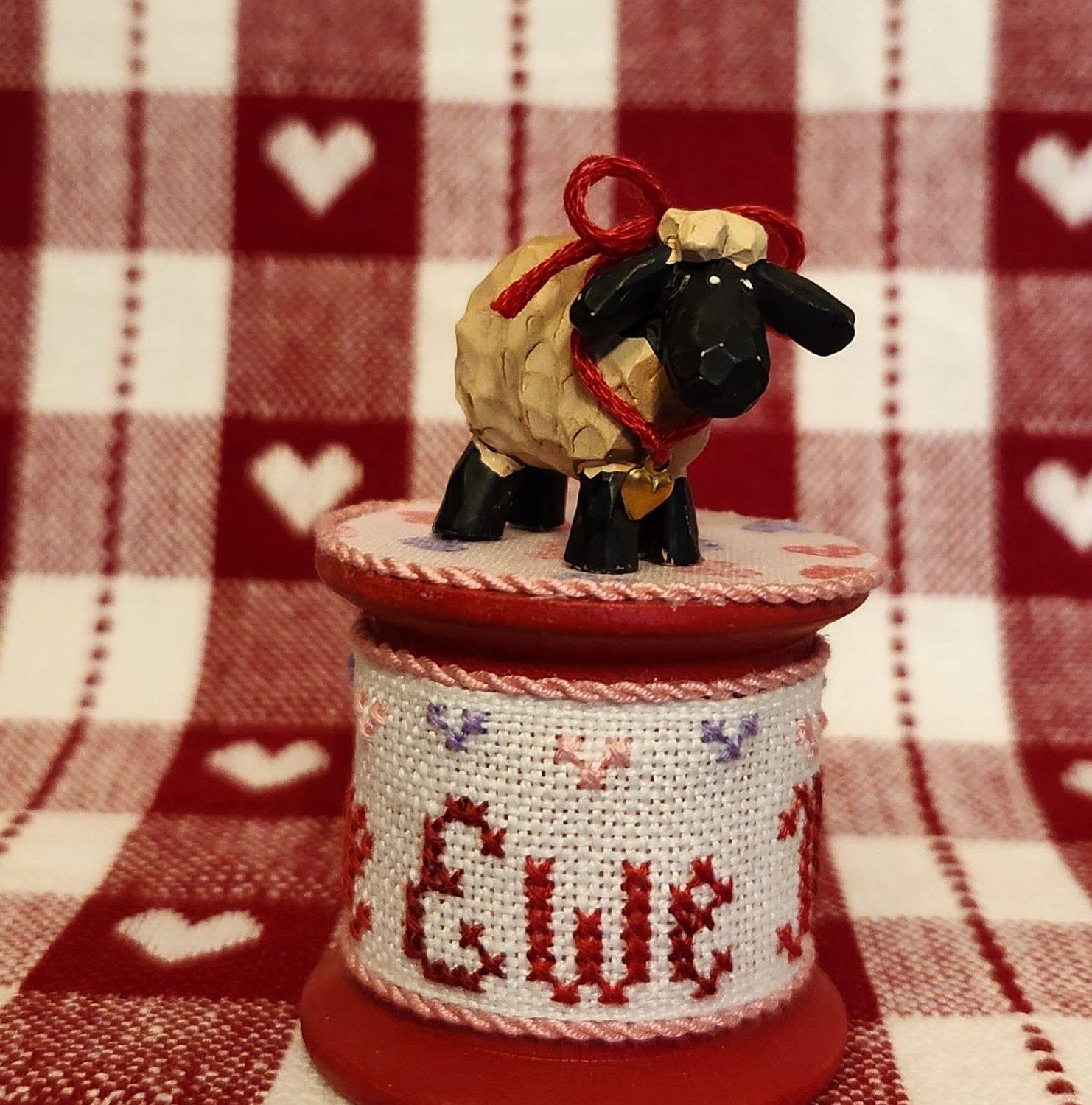 Love Ewe More by Faithwurks Designs Sheep Spool kit