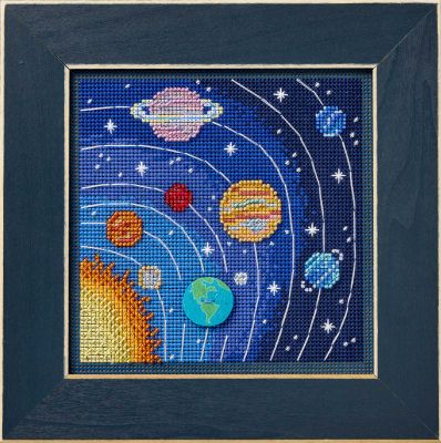 Solar System by Mill Hill 2026 Autumn Series Buttons and Bead Collection Beaded cross stitch embroidery kit