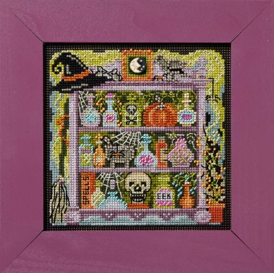 Witchy Apothecary by Mill Hill 2026 Autumn Series Buttons and Bead Collection Beaded cross-stitch embroidery kit