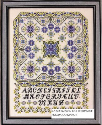 Passion For Periwinkle by Rosewood Manor Design 2026 Counted cross stitch pattern