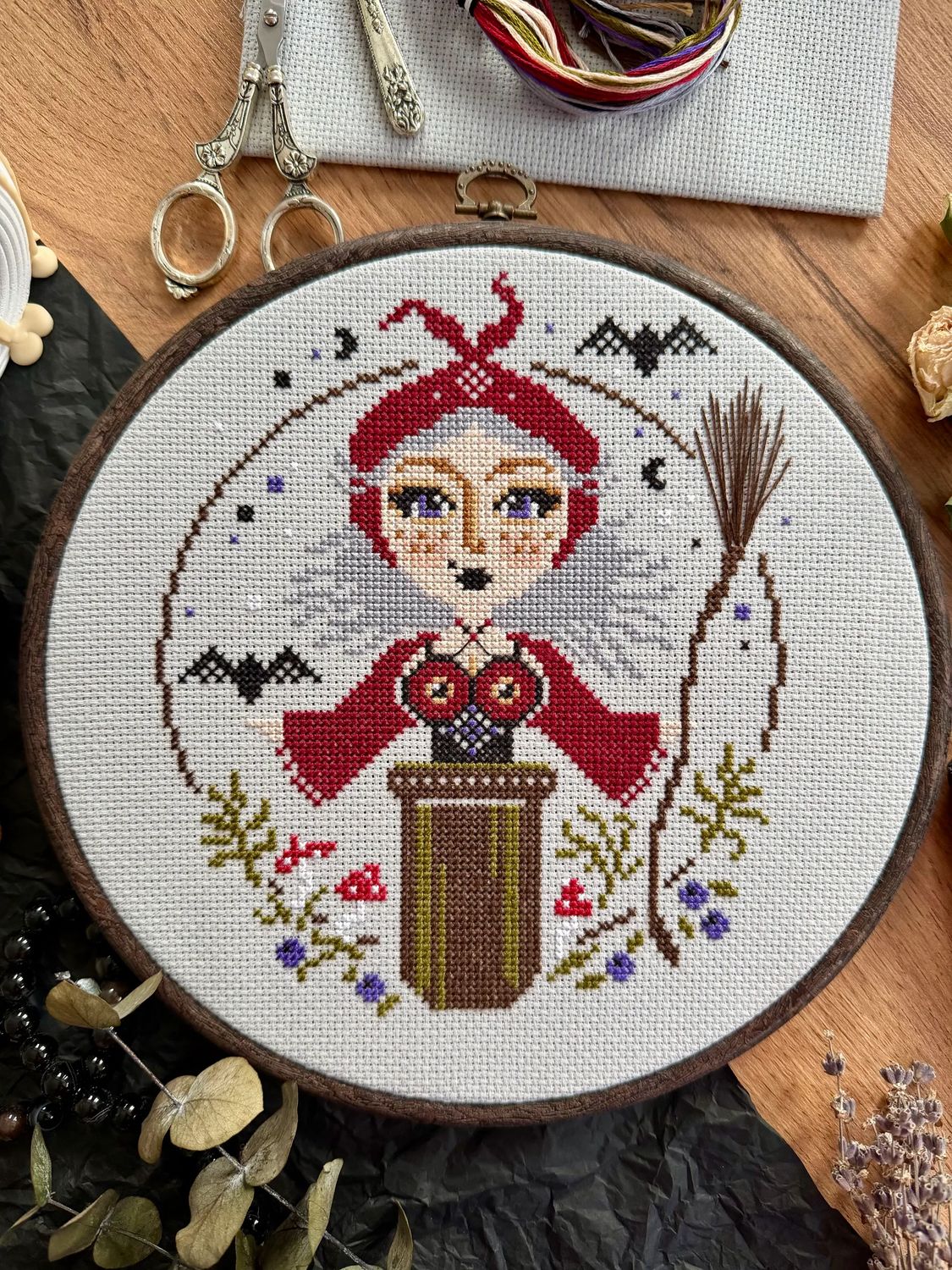 Baba Yaga by World of Cross Stitch (Mir Vyshivki), designer Medveditsa Counted cross stitch kit
