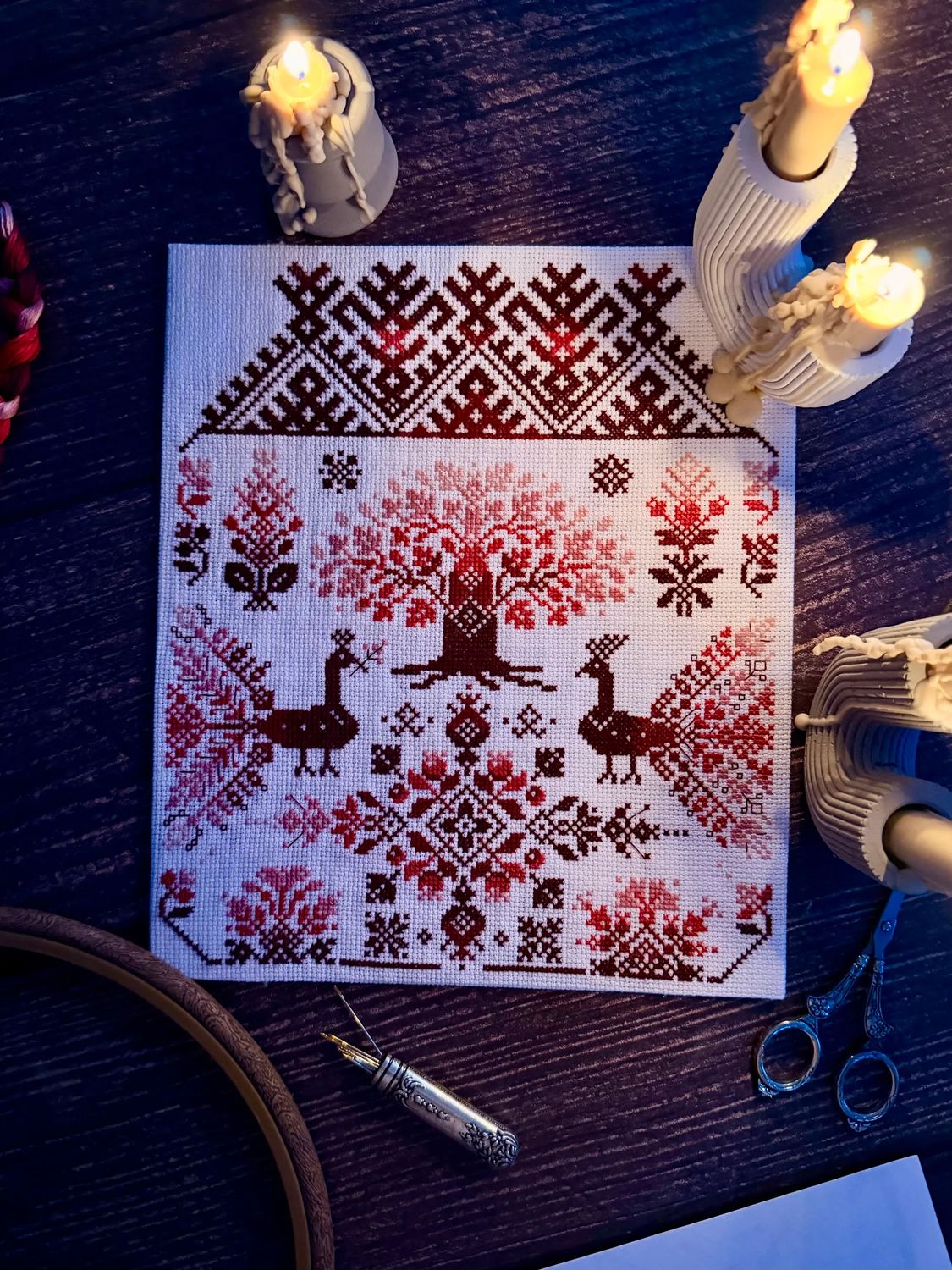 Tree of Life by World of Cross Stitch (Mir Vyshivki), designer Medveditsa Counted cross stitch kit