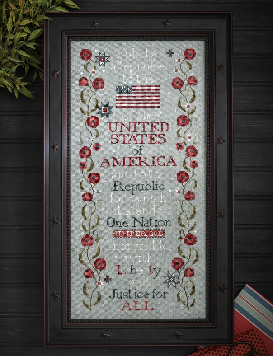 Pledge Of Allegiance by Plum Street Samplers 2026 Counted Cross Stitch Pattern