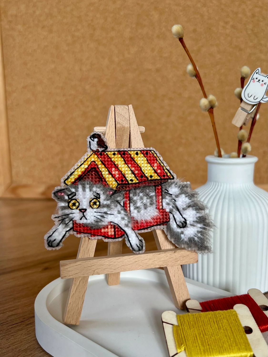 Chirp-Chirp by World of Cross Stitch (Mir Vyshivki), designer Elena Kalaeva Counted cross stitch kit