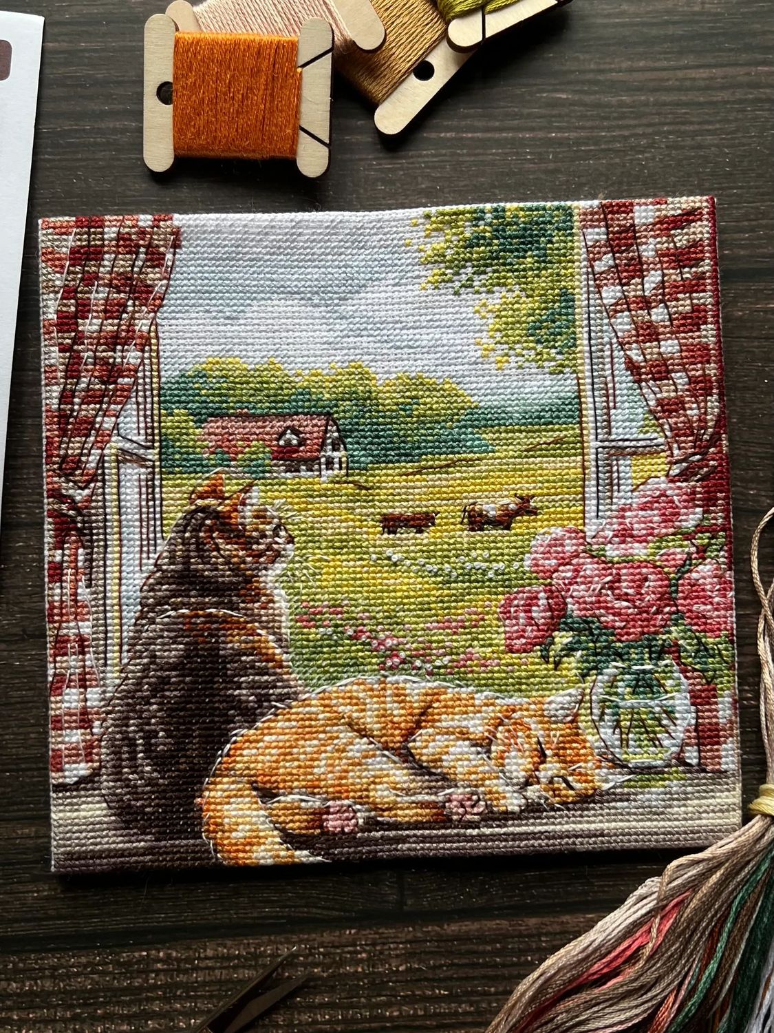 Purr-fect Summer by World of Cross Stitch (Mir Vyshivki), designer Natalia Yurkevich Counted cross stitch kit