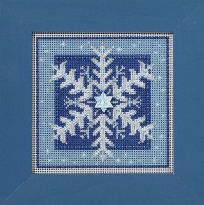 Crystal Snowflake by Mill Hill 2016 Winter Series Buttons and Bead Collection Beaded cross stitch embroidery kit