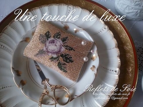 Une touche de luxe (A touch of luxury) by Reflets de Soie 2016 Beaded mini-kit or pattern