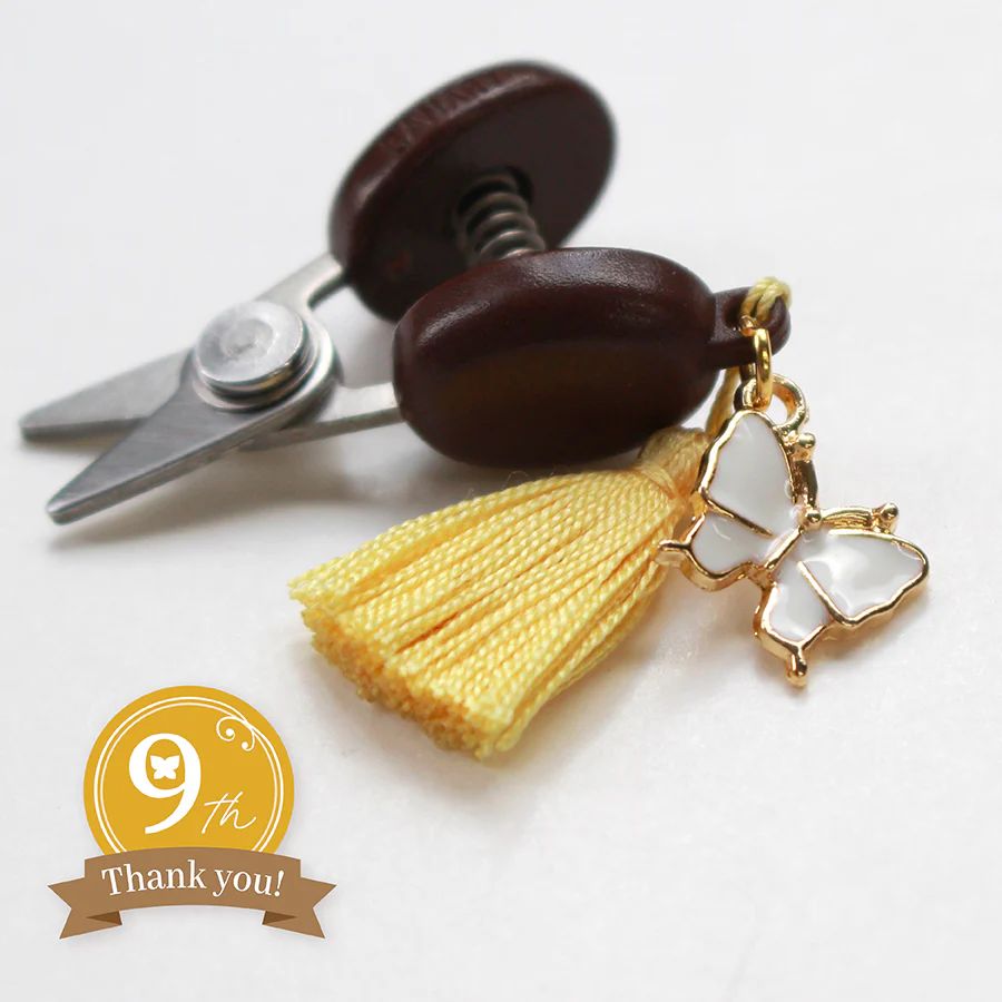 9th Anniversary Seki Mini Scissors: Butterfly Limited Edition by Cohana Made in Japan
