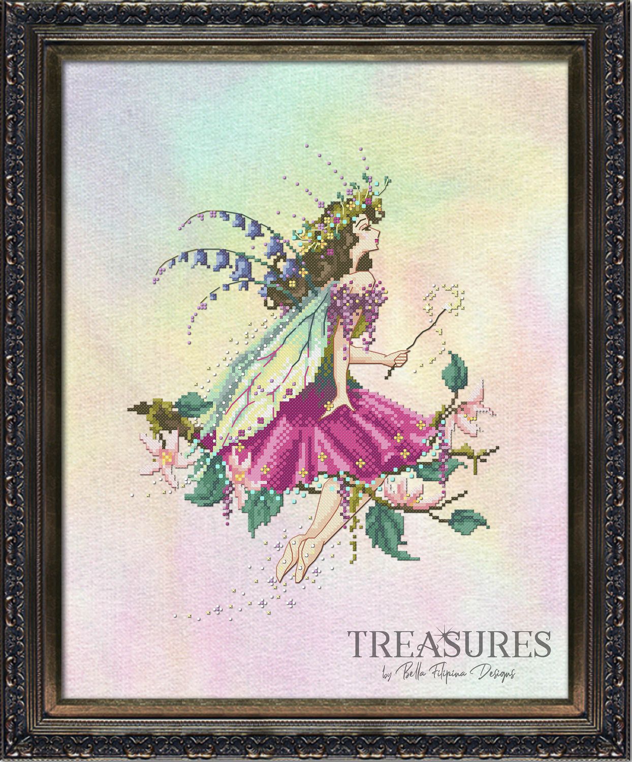 Cottage Garden Sprite by Bella Filipina Designs 2024 Treasures Collection Counted Cross-stitch pattern