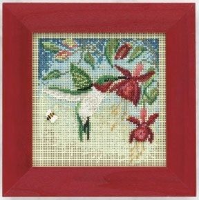 Hummingbird by Mill Hill 2011 Spring Series Buttons and Beads Beaded cross stitch embroidery design