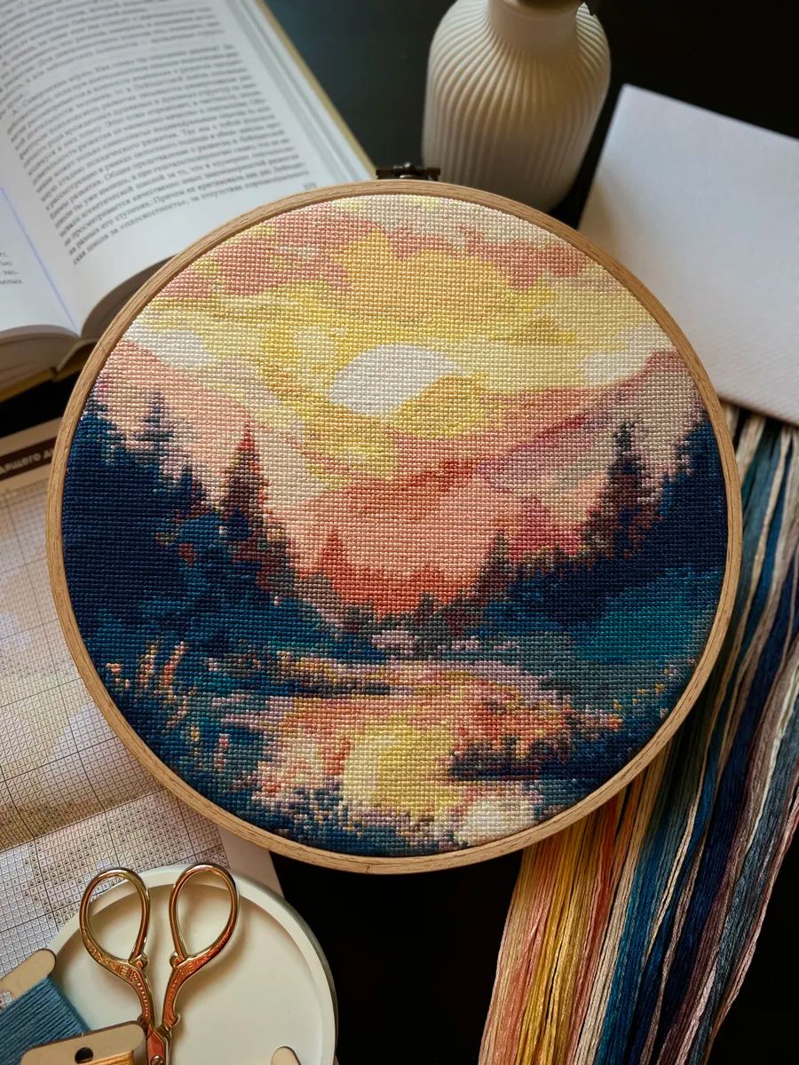 Warmth of the Fading Day by World of Cross Stitch (Mir Vyshivki) Counted cross stitch kit