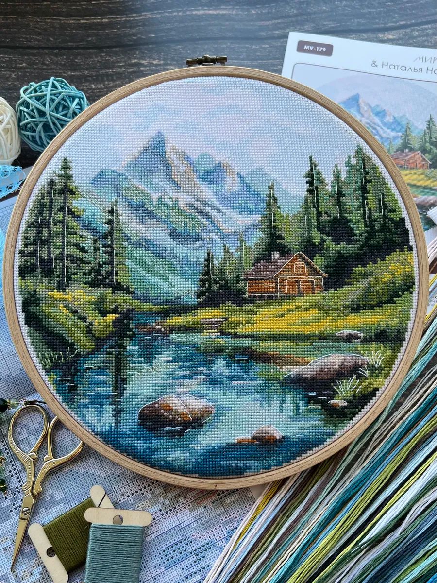 Cycle of Seasons: Summer by World of Cross Stitch (Mir Vyshivki) designer Natalia Naumenko Counted cross stitch kit