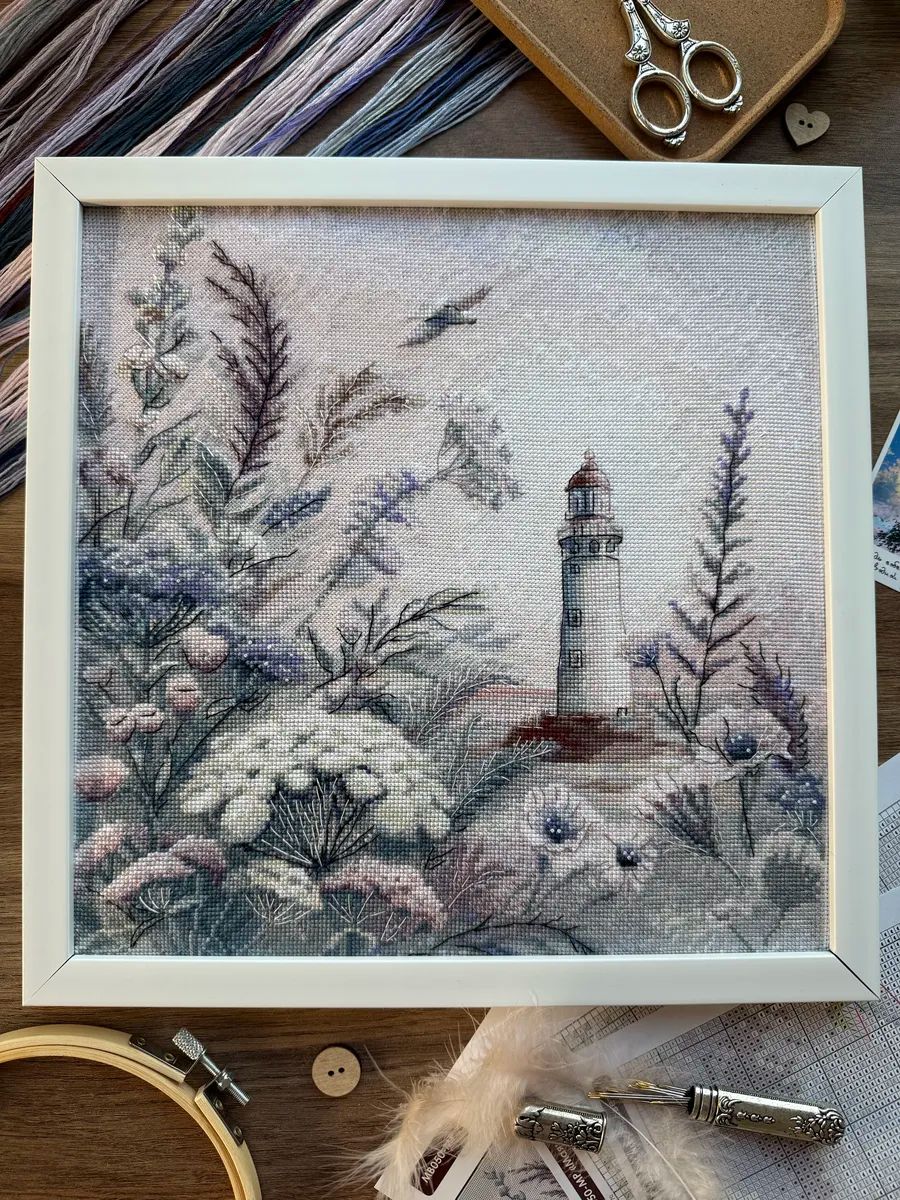 Lighthouse at Dawn by World of Cross Stitch (Mir Vyshivki) Counted cross stitch kit