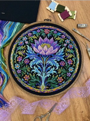 Royal Thistle by World of Cross Stitch (Mir Vyshivki) design by Stitching Land Counted cross stitch kit