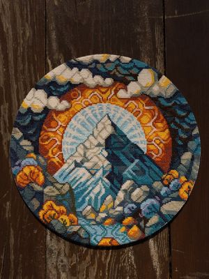 Mountain by World of Cross Stitch (Mir Vyshivki) design by Stitching Land Counted cross stitch kit