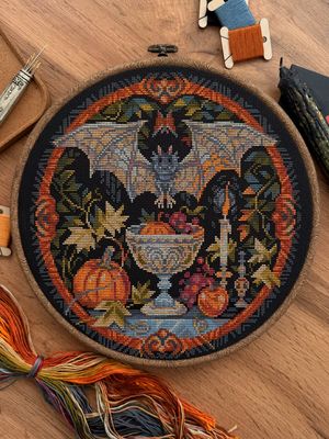 Bat by World of Cross Stitch (Mir Vyshivki) design by Stitching Land Counted cross stitch kit