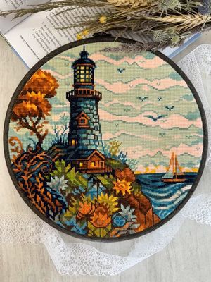 Lighthouse by World of Cross Stitch (Mir Vyshivki) design by Stitching Land Counted cross stitch kit
