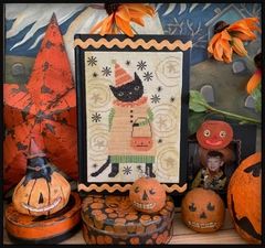 Tabby's Halloween by Teresa Kogut's Creative Whims 2022 Counted Cross Stitch pattern
