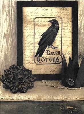Raven Spirits Of The Woods by The Primitive Hare Nashville 2020 Collection Cross-stitch pattern