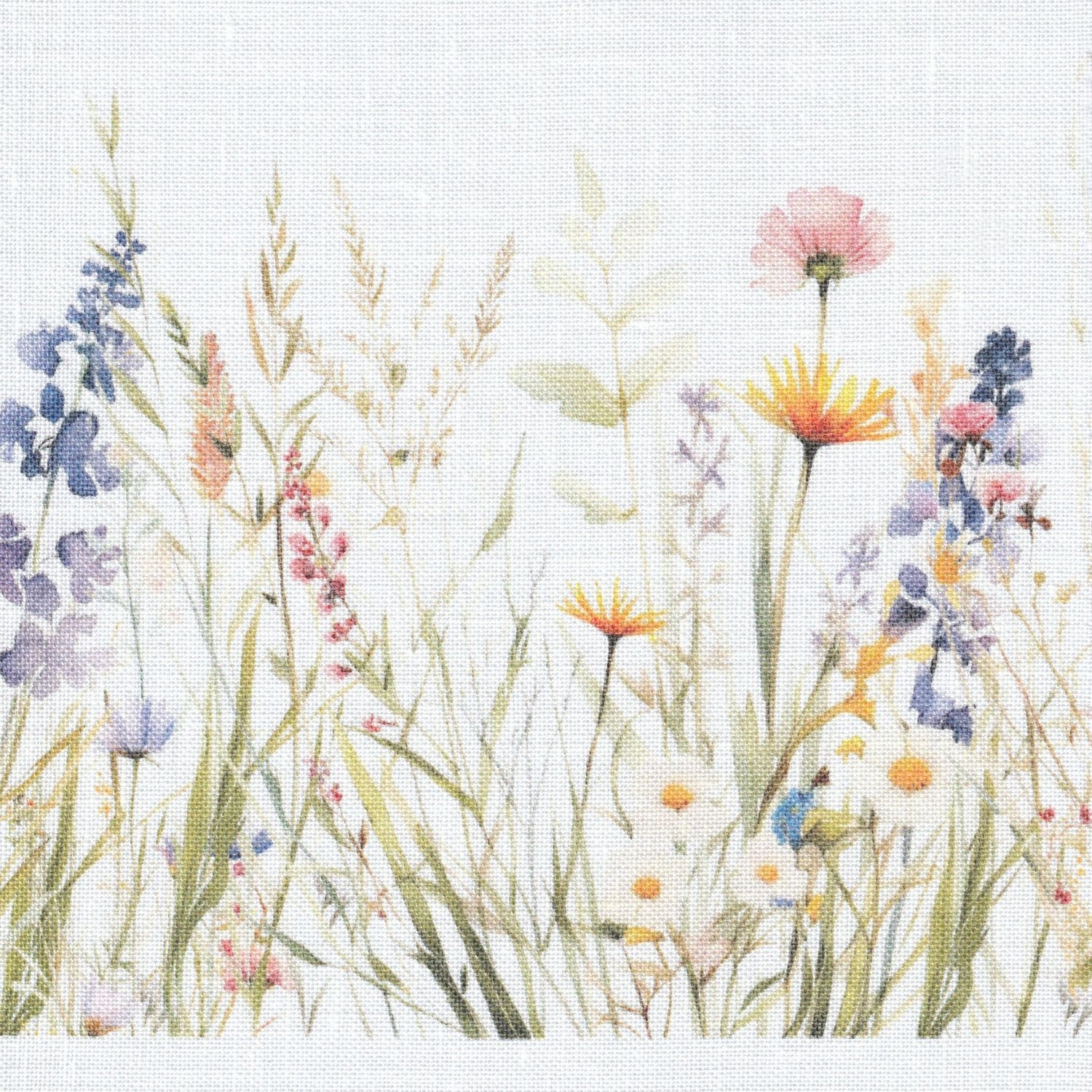 Wild Meadow Print Linen - Belfast 32ct. by Zweigart Fabric for embroidery 18" x 28" (half-yard)