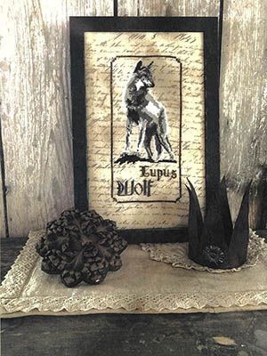 Wolf Spirits Of The Woods by The Primitive Hare Nashville 2020 Collection Cross-stitch pattern