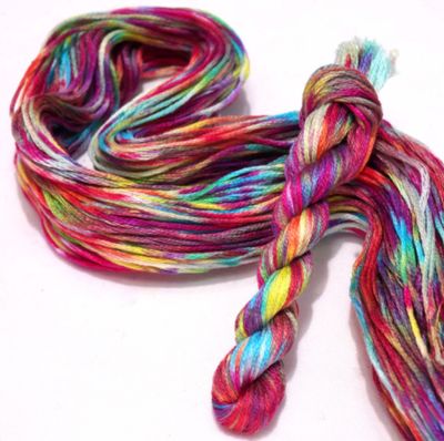 Chaos C137 by Cottage Garden Threads Chaos Collection Limited Edition Hand Dyed 6-Strand Floss
