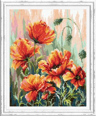 Poppies in the morning light by Magic Needle 2015 Counted cross stitch kit